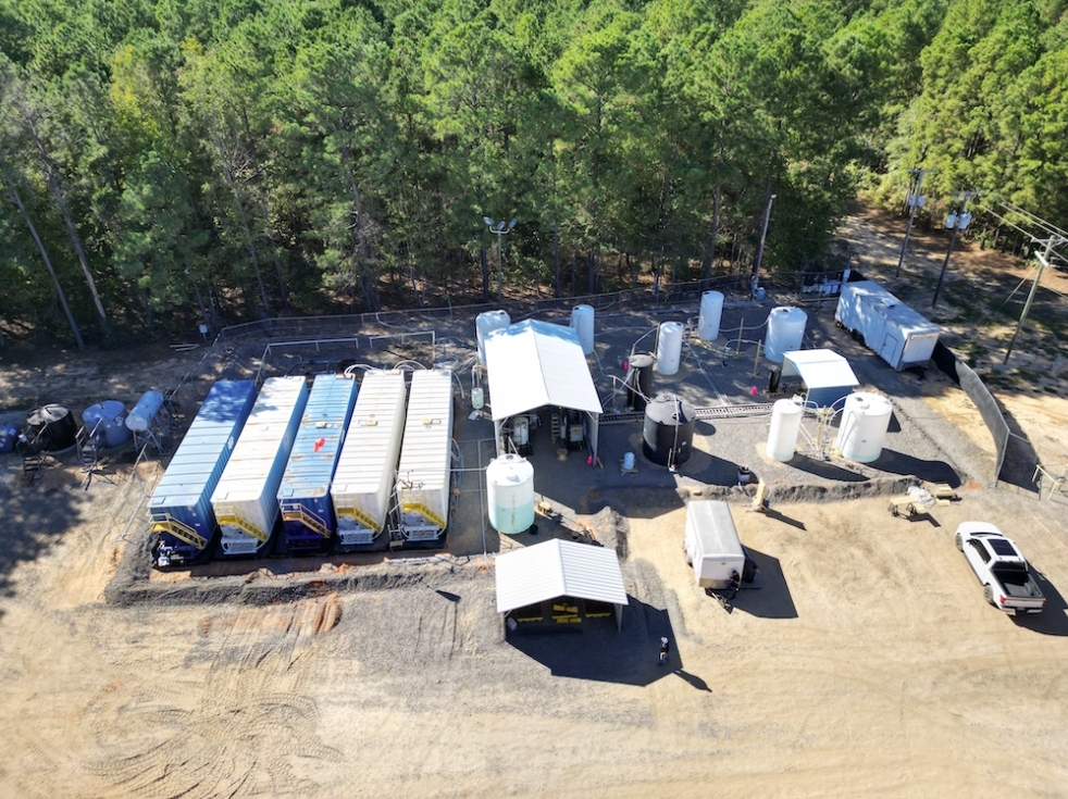 Field-pilot DLE facility at South West Arkansas Project