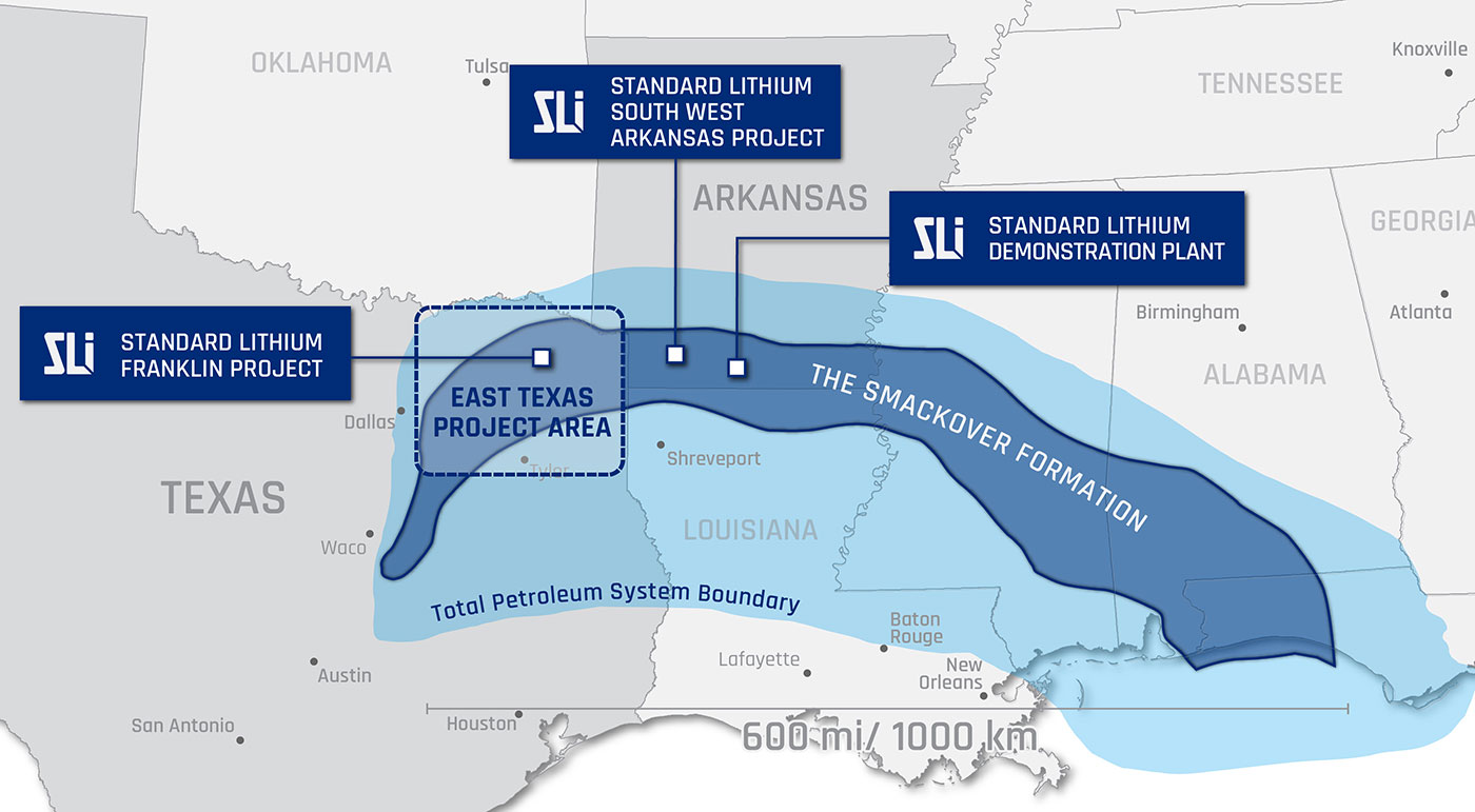 East Texas Project Map